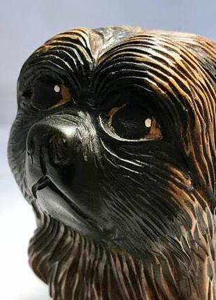 Коллекционная статуэтка "Собака Пекинес", Статуэтка из дерева,...