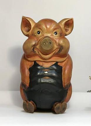 Коллекционная статуэтка "Свинья", Статуэтка из дерева, Фигурка...
