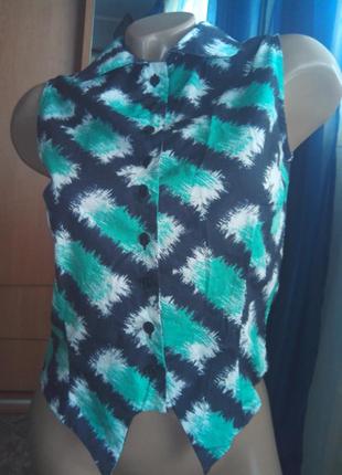 Легка блузка-сорочка з натуральної тканини від н&м
