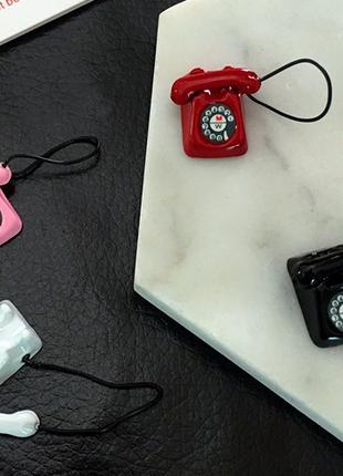Серьги пины в стиле ретро Телефон с трубкой, забавные детские 1шт