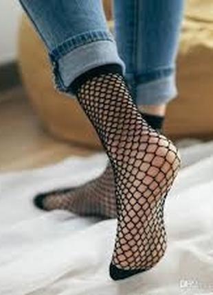 Женские носки сетка, модные носки "сетка"