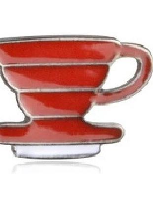 Брошка-брешка пін значок метал кава Чашка
