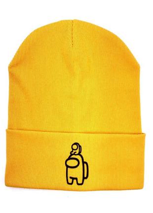 Дитяча трикотажна шапка Among Us, жовтий