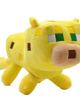 Мягкая игрушка Кот Оцелот Желтый 22 см Майнкрафт Minecraft