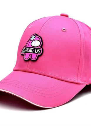 Детская кепка Among Us, размер 54, коттон, розовый