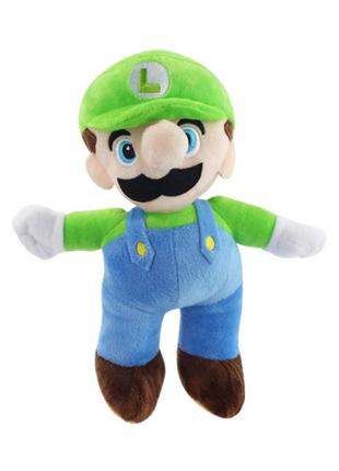 Мягкая игрушка Луиджи Супер Марио, 25 см, зеленый