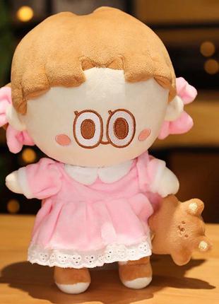 Мягкая игрушка Кукла Аниме Leegong с Мишкой на резинке 25 см