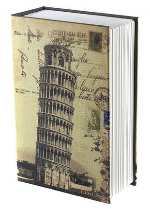 Книжка сейф на ключе Пизанская Башня 180х115х55 мм Книга шкату...