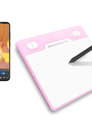 Графический планшет 10Moons T503 Розовый Mac Win Android чехол...
