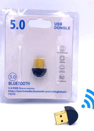 Bluetooth адаптер 5.0 USB для ноутбука, компьютера