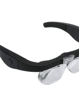 Увеличительный очки с фонариком Vastar USB с LED подсветкой См...