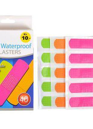 Пластырь Neon Waterproof 7,2 × 1,9 мм упаковка 40 шт