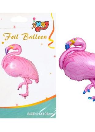 Фольгированный шарик "Фламинго" розовый