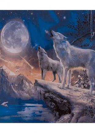 Алмазная живопись "Волчья стая" 50*40 см