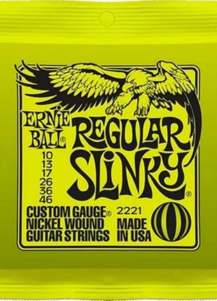 Струны для электрогитары гитары Ernie Ball Regular Slinky 10-46