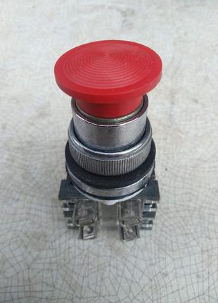 Кнопка КЭК-11 красный аварийный стоп грибок контакты 1з. +1р.