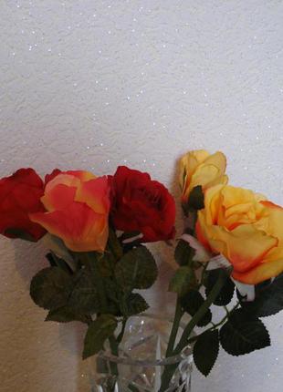 Искусственные цветы розы