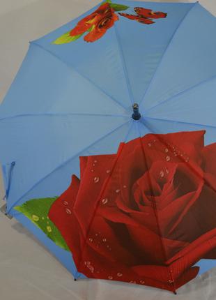 Женский зонт-трость роза фирмы "Susino"