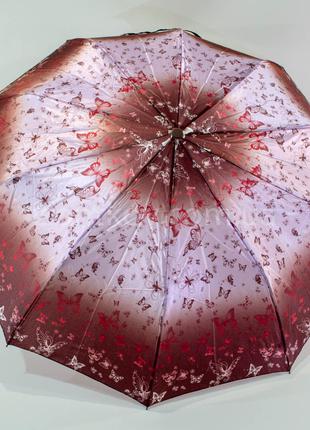 Женский зонтик полуавтомат атлас на 10 спиц от фирмы "Bellissimo"