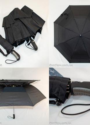 Мужской зонт полуавтомат Fiaba в два сложения с куполом 114 см...