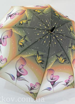 Женский зонтик трость "абстракция" от фирмы "Lantana"