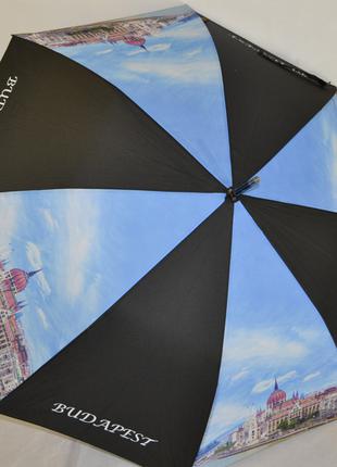 Зонт-трость с фото великолепного города Будапешта