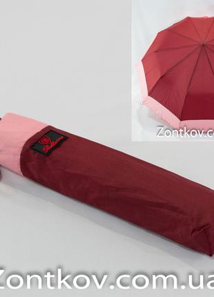 Складана парасолька Bellissimo однотонна напівавтомат із облям...