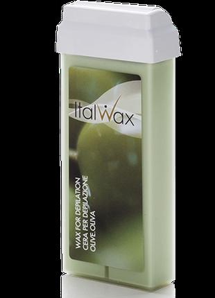 Воск в кассете ItalWax Olive (оливковый)
