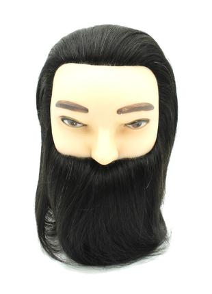 Голова-манекен SPL "брюнет" с бородой 20-25см+519/A-1