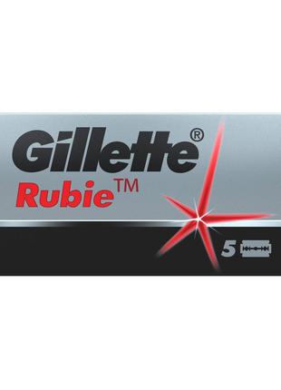 Лезвия двусторонние Gillette Rubie Stainless 5 шт