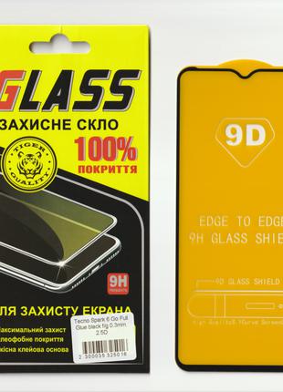Защитное стекло GLASS на весь экран для TECNO Spark 6 Go (KE5)...