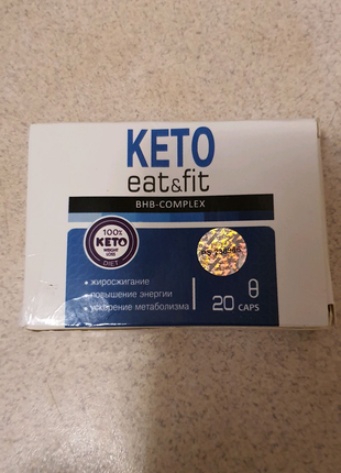 KETO eat&fit для схуднення на основі кетогенної дієти 20 таблеток