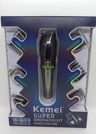 Професійний набір для стриження волосся Kemei KM-600 11 в 1