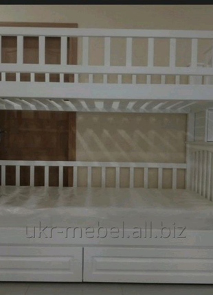 Кровать двухъярусная деревянная " Уник " ліжко двоповерхове