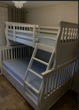 Кровать двухъярусная деревянная " Джонатан " ліжко двоповерхове