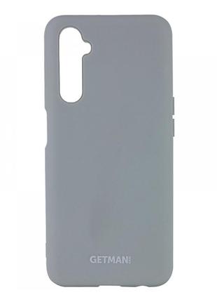 Чехол silicone cover getman for magnet для realme 6 pro mist blue