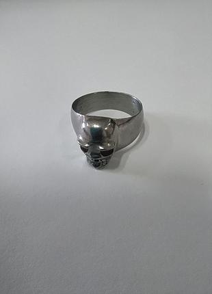 Перстень кольцо с черепом, металлический. 19,5-20 размер