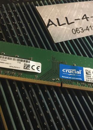 Оперативна пам`ять MICRON DDR4 8GB DIMM 1.2V 1Rx8 PC4 - 2666V ...
