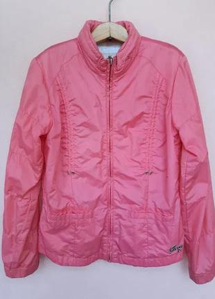 Куртка-ветровка розовая для девочек geox оригинальная, р.146см...