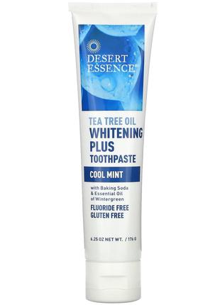 Desert Essence, отбеливающая зубная паста с маслом чайного дер...
