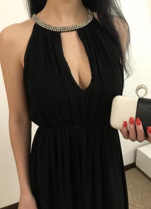 Шикарное вечернее платье черное