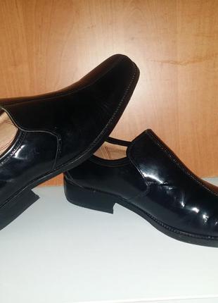 Черные мужские туфли лоферы burton  натуральная кожа