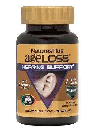 Підтримка слуху AgeLoss, Hearing Support, nature's Plus, 90 ка...