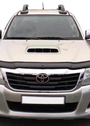 Дефлектор капота 2011-2015 (EuroCap) для Toyota Hilux 2006-201...