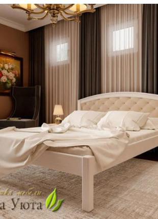 Двуспальная кровать с мягким изголовьем " венеция"
