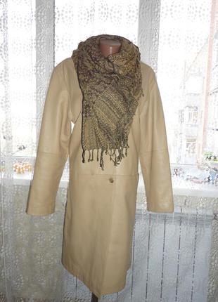 Пальто из натуральной кожи бренд giorgio р. 50