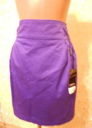 Фиолетовая юбка атласная юбка р.54