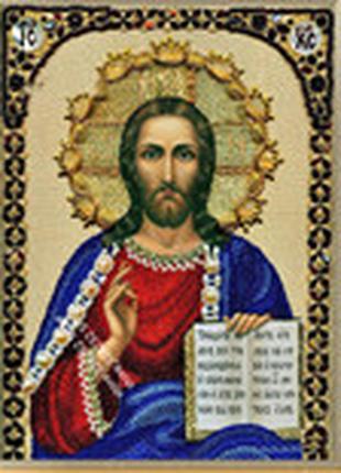 Набор алмазной вышивки икона "Иисус" полная выкладка, ,мозаика...
