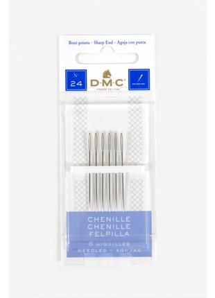 Игла DMC (Франция) Иглы шенил №24 (6 шт) вышивка бисером, нитк...