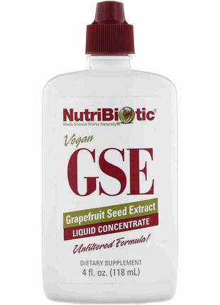 NutriBiotic экстракт семян грейпфрута GSE,жидкий концентрат 118мл